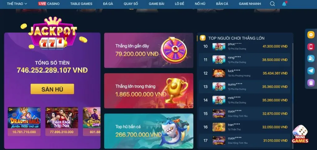 Banner quảng cáo khuyến mãi game quay hũ tại tải Bongvip2
